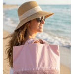 Straw Shopping Tote Bags - Pink - BG-ST169PK